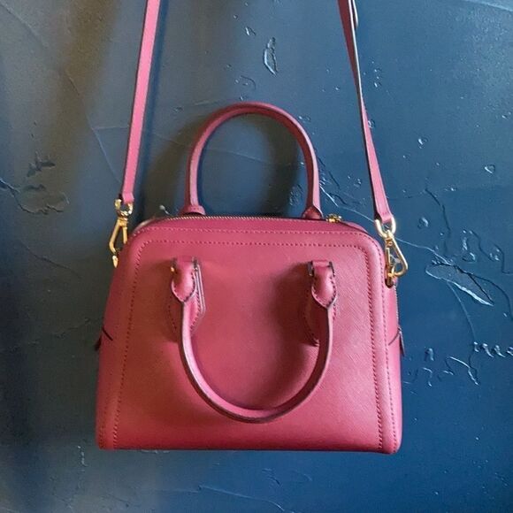 Michael Kors Ayden Dome Satchel Berry Color!! - Picture 1 of 9